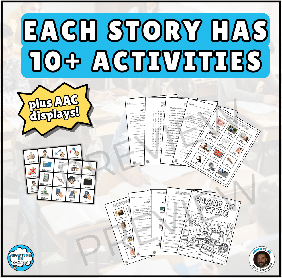 Paying at a Store Social Story for Teens and Young Adults