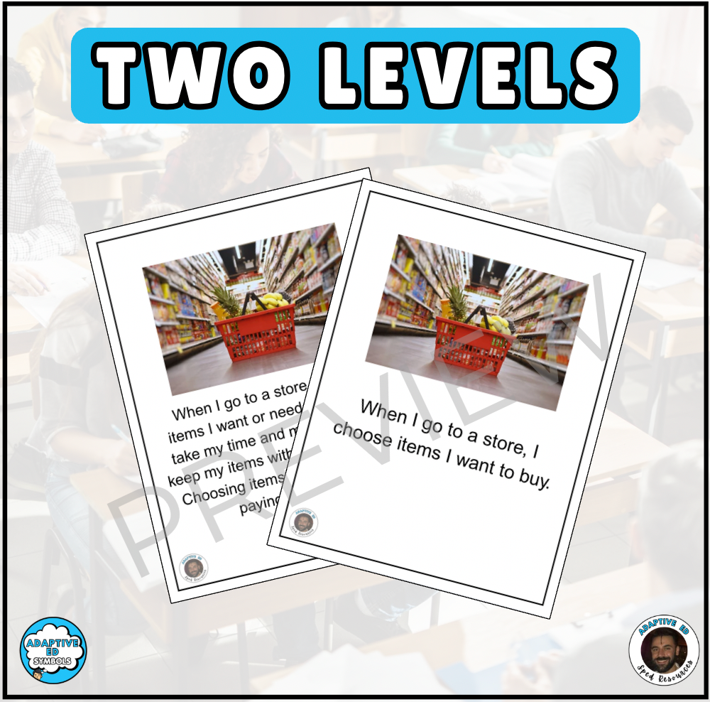 Paying at a Store Social Story for Teens and Young Adults