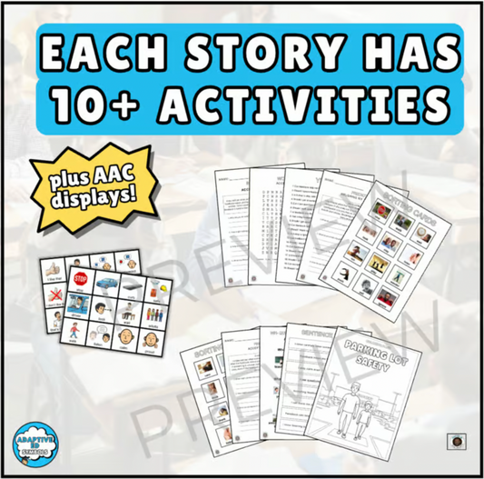 Parking Lot Safety Social Story for Teens and Young Adults